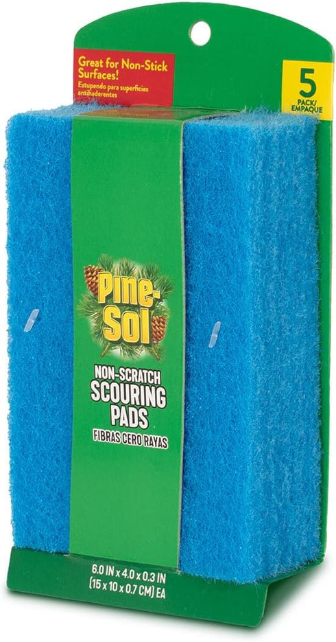 Pine-Sol Non Scratch Scouring Pads - Household Scrubbing Tool for Cleaning Nonstick Cookware