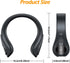 Portable Rechargeable Neck Warmer, Soft Leather Cordless Heated Scarf with 12 Heat Levels for Pain Relief