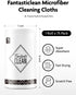 Microfiber Cleaning Cloth Roll - 75 Pack, 12" x 12", Reusable Washable Rags (White)