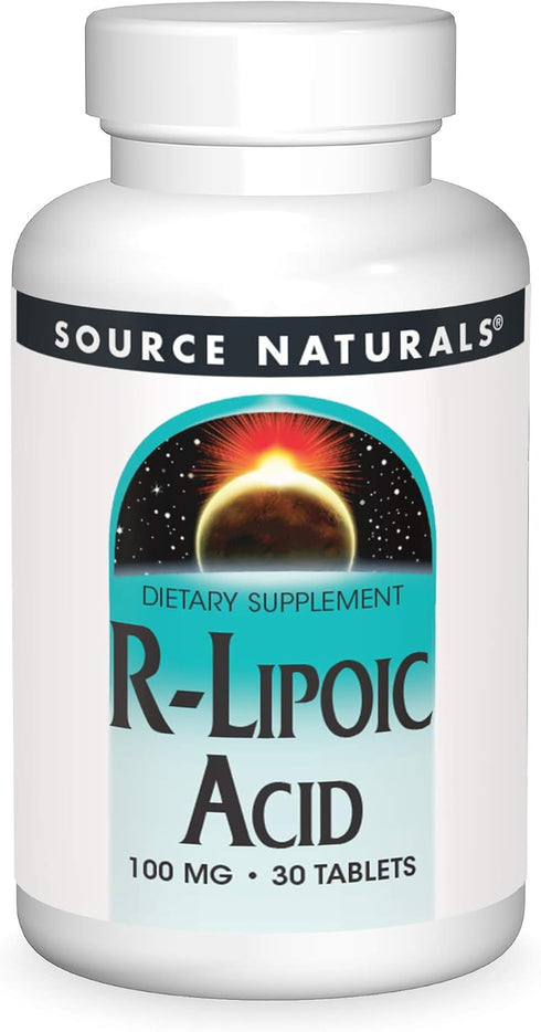 Source Naturals R-Lipoic Acid 100mg, 30 Tablets