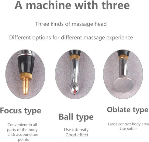 Electronic Meridian Acupuncture Pen with Multiple Treatment Tips, Acupressure Meridian Energy Massage
