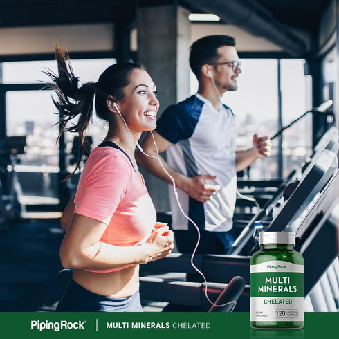 Piping Rock Mega Multi Mineral Chelated Supplement | 120 Capsules | Iron Free | Non-GMO, Gluten Free
