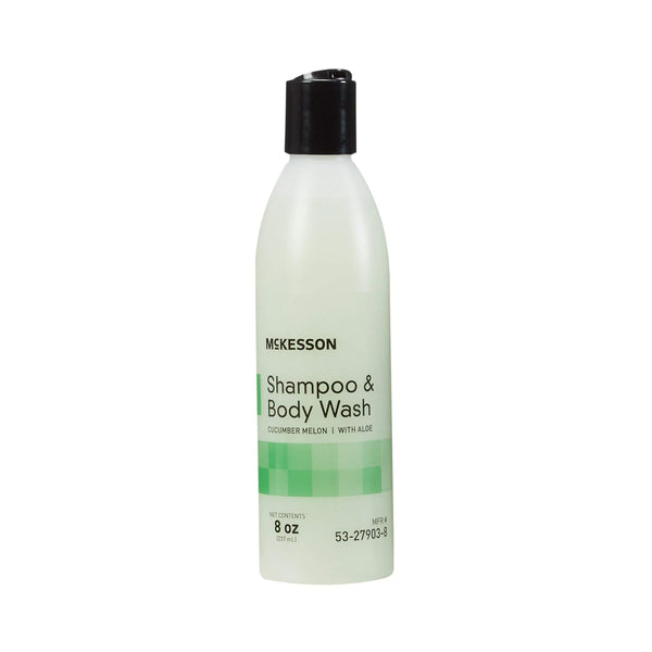 McKesson Body Wash and Shampoo, Aloe, Cucumber Melon Scent, 8 oz, 1 Count