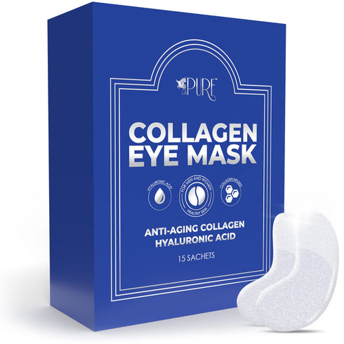 Collagen Boosting Eye Mask Patches, 15ct, Under Eye Patches for Dark Circles, Puffy Eyes, Anti-Wrinkles & Hydrating