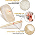 Ailaka 2 Pairs Gel Height Increase Insole, Invisible Heel Lift Inserts, Elastic Shock Absorption Pads, 3 Heights for