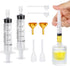 Segbeauty Perfume Refill Pump Tools, 8pcs Kit with 2 Metal Funnel, 2 Clear Pump, 5ml Syringe