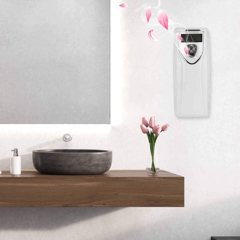 Automatic Air Freshener Dispenser, Wall Mount Fragrance Dispenser with Timer, White Perfume Sprayer Machine