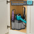 Polder Style Station for Hair Styling Tools, Black and Silver, Organizes Dryers, Irons, Brushes