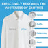 YUOC 15 Count, Laundry Whitener Sheets Whitening Sheets, Eco-Friendly Laundry Bleach, Effectively Remove Yellowing From