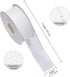 White Wired Burlap Ribbon, 1-1/2 Inch x 10 Yard for Decoration, Bows, Craft, Gift Wrapping, Wreath Sewing
