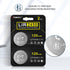 Rechargeable CR2450 Batteries 2 Pack High Capacity 3.7V Lir2450 Button Battery