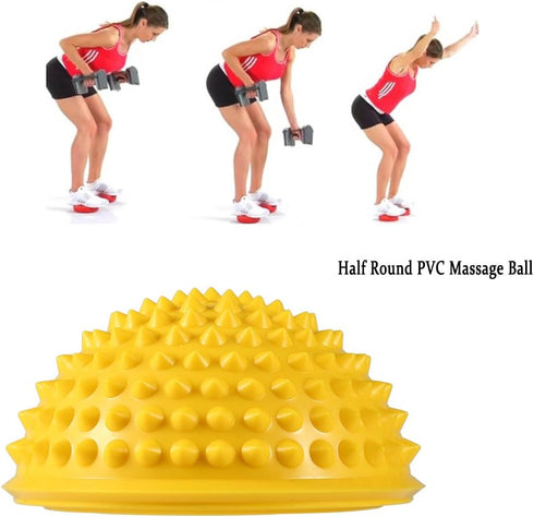 Spiky Half Round Massage Ball for Yoga and Fitness