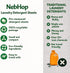 NebHop 40 (80 Eco Friendly Laundry Detergent Sheets Biodegradable Detergent Strips, Fresh Linen Scent, Hypoallergenic
