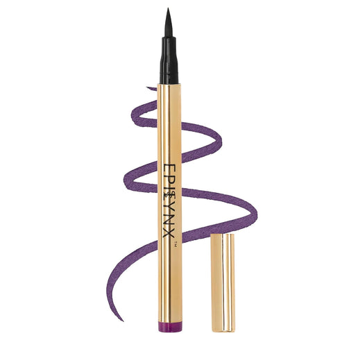 Waterproof Eyeliner, Smudge-Proof Liquid Eyeliner Pen, Vegan Hypoallergenic & Gluten-Free Eye Liner, 2mL Purple