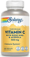 SOLARAY Vitamin C w/Rose Hips & Acerola, 500mg, 250 CT, Two-Stage, Timed-Release for Healthy Immune Function, Skin,
