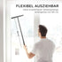 Extendable Shower Squeegee for Glass Doors, Telescopic Rod Shower Wiper Window Cleaner