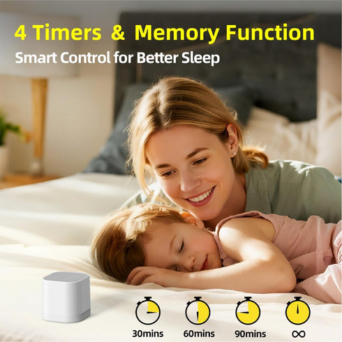 SleeZOO 30 4 32 Portable Sound Machine for Sleep Mini White Noise Machine for Baby Kids Adults with Soothing Sounds