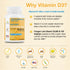 Puregen Labs Vitamin D3 50,000 IU - 100 Vegetable Capsules for Healthy Muscle Function & Immune Support, Non-GMO &