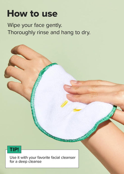 I DEW CARE Fast Absorbent Handy Towel for Hand, Face & Spa, Quick Dry Travel Size Facial Skincare Washcloth