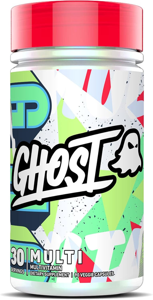 GHOST Multi Multivitamin for Men & Women, 90 Capsules, Loaded with 21 Vitamins, Minerals & Key Nutrients, Vegan,