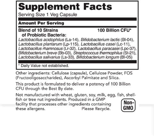 Rachel’s Pro 100 Probiotic - 100 Billion Count of Probiotics