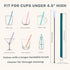 Mini Short Pinch Test Passed 5.5" Replacement Reusable Silicone Small Straws for Toddlers & Kids