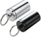 Portable Pill Holder Keychain - Aluminium Alloy Waterproof Pill Box Container for Outdoor Travel, Small Daily Case, 2PCS