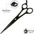 Professional Hair Cutting Scissors, Krisp Shave Japanese Stainless Steel Salon Barber Scissor (7 Inch) for All Purpose