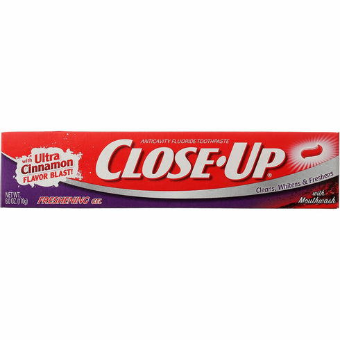 Close-Up Cinnamon Red Gel Anticavity Fluoride Toothpaste - 6 oz (Pack of 2)