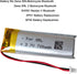 AOLIKES 3.7v 720mAh Battery for Sena SRL, SRL 2 Motorcycle Bluetooth Communication System Battery Replacement