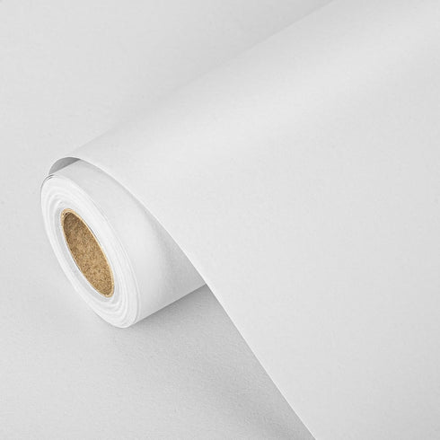 Retrify White Kraft Paper Roll 17 Inches x 32.8 Feet Mini Roll Solid Color Gift Wrapping Paper for All Occasion