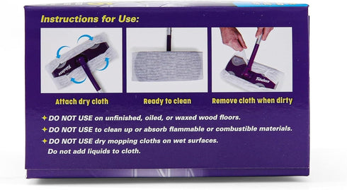 Fabuloso Dry Cloths, Dry Sweeping Pads for Fabuloso Dry + Wet Sweeper, 16 Count - 10 Pack