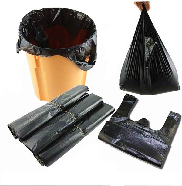 100 Count Small Trash Bags, 3 Gallon Extra Strong Disposable Kitchen Wastebasket Bags for Home, Office, Bathroom, Black