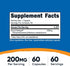 Nutricost Dihydroberberine Capsules, 200mg, More Bioavailable Metabolite of Berberine (60 Capsules)