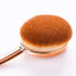 Large Rose Gold Foundation Contour Round Toothbrush - Dust Free Oval Makeup Brushes with Sponge Cleaner