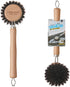 Little Seal Dish Brush Set of 2, Wooden Handle Natural Bristle Scrubber, Non-Scratch Grease