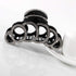 Large Rhinestones Jaw Clips Strong Hair Claw Clips Hair Clamps Hair Accessories for Women (Black White)