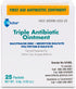 Globe Triple Antibiotic Ointment, 25 Pack 0.9g Single Packets for Minor Scratches, Wounds, Infection Prevention