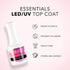 KIARA SKY LED/UV Gel Polish Top Coat, 0.5 oz - for Acrylic Nails & Dip Powder