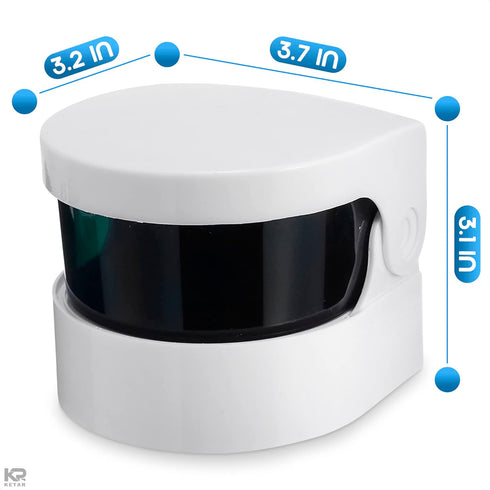 Sonic Cordless Denture Cleaner - Portable Battery Vibrating Machine for Jewellery, Coins & Dentures