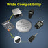 Milestock 25-Pcs 3V CR1620 CR1632 CR2025 CR2032 CR2450 Lithium Button Battery Assortment for Car Key Fob, Sensors