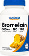 Nutricost Bromelain, 500mg, 120 Vegetarian Capsules, Non-GMO, Gluten Free
