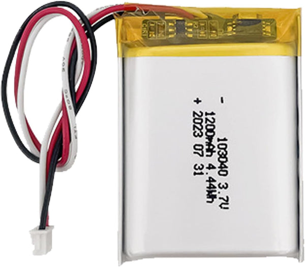 HRYHWASE Lithium Polymer Battery 3.7V 1200mAh 103040 Lipo Rechargeable Replacement Lithium Ion Battery