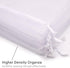 Akstore 50Pcs Sheer Drawstring Organza Jewelry Pouches, 4"x6" (10x15cm), White, Wedding Party Favor Bags