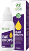 Natural Ear Drops for Ear Infection - Homeopathic Eardrops for Adults, Kids, Baby & Pets - Relieves Ear Aches & Wax