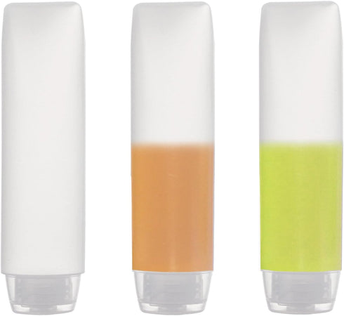 OTO 6 Pack Travel Size Plastic Squeeze Bottles for Liquids, 30ml/1 Fl. Oz TSA Approved Makeup Containers