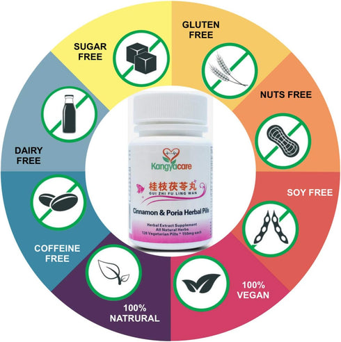GUI Zhi Fu Ling Wan ????? - Cinnamon & Poria Pills - Natural Cycle Relief for Menstrual Cramps, 252 Ct (2)