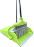 Extendable Long Handle Broom and Dustpan Set, Lightweight Stainless Broom Combo for Indoor or Outdoor Cleaning