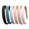 Solid Simple Headbands for Women, 0.7inch Plain Soft Cloth Hair Bands, Pack of 6 Cute Accessories