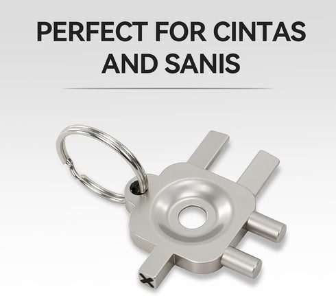 Zayin 3-in-1 Zinc Alloy Dispenser Key Replacement Compatible with Cintas and Sanis Paper Towel, Toilet Paper Towel